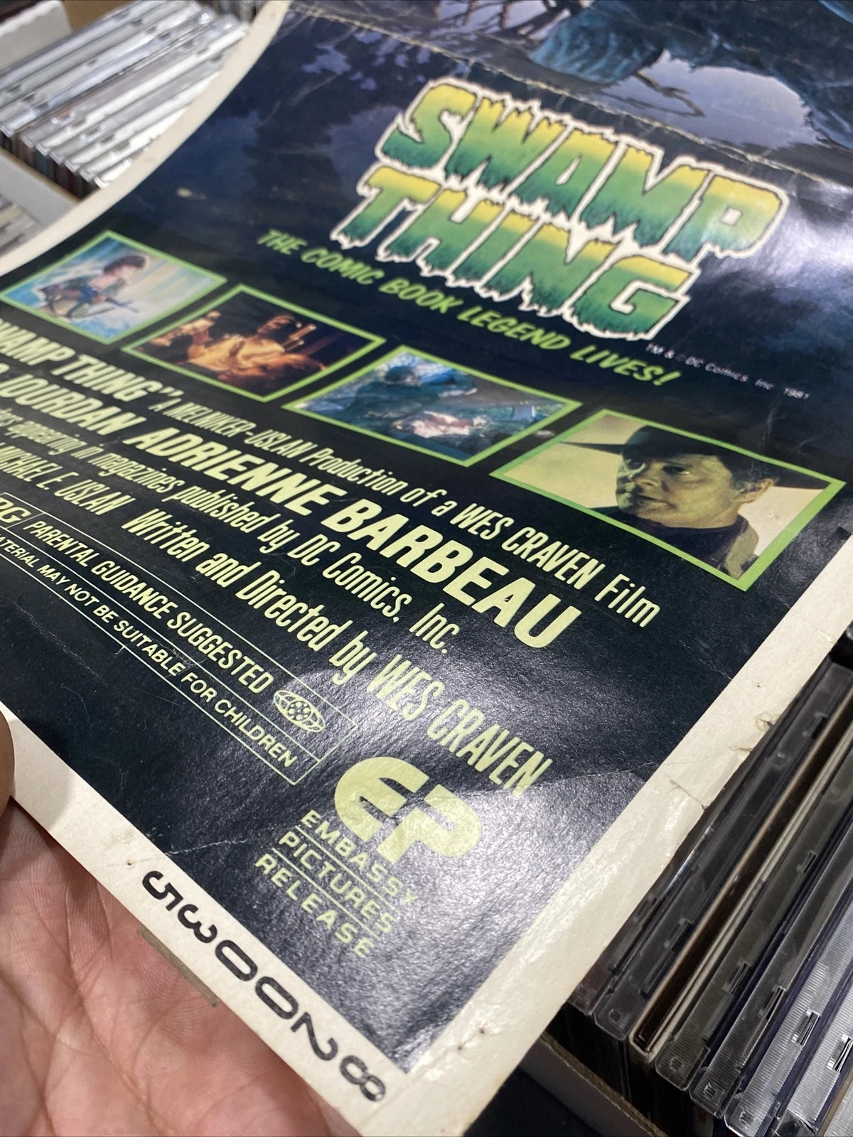 The Swamp Thing Original Adrienne Barbeau Insert Movie Poster