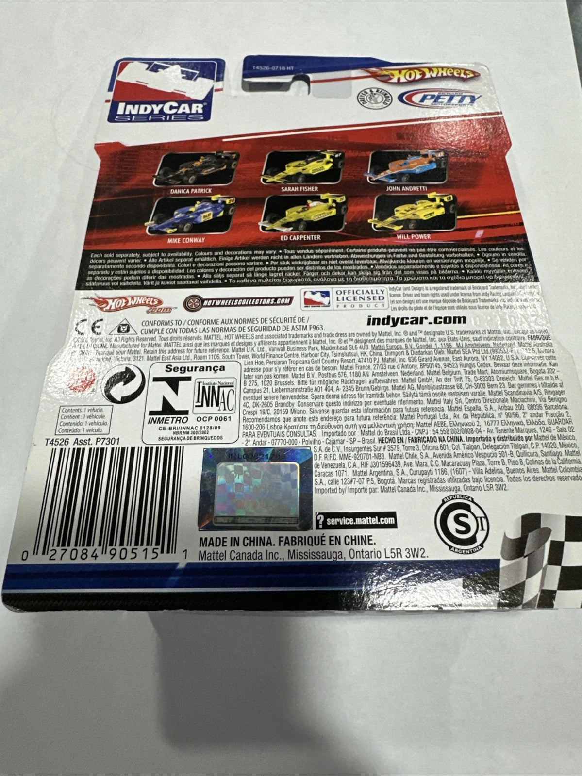 Hot Wheels Racing John Andretti #43 STP Pontiac Grand Prix 1:64 AUTOGRAPHED...