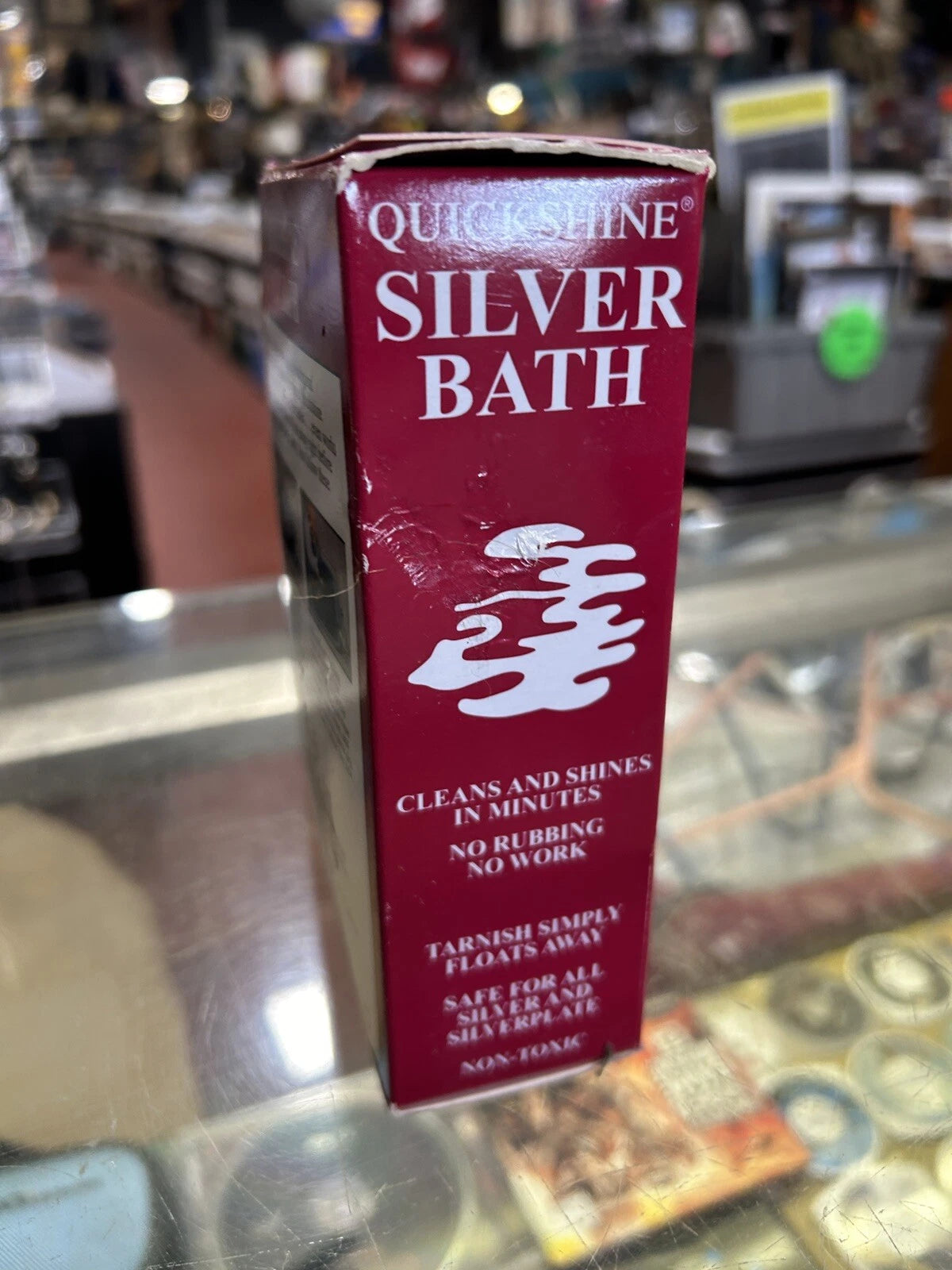 Quickshine Silver Clean And Shine Bath, Cleans plate with no polishing