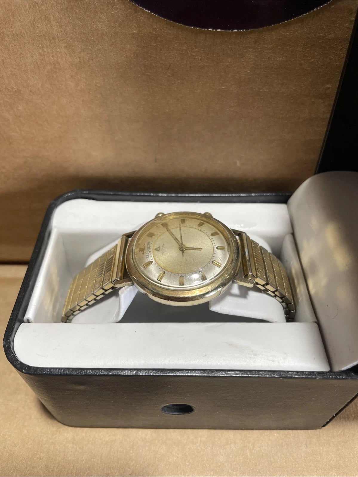Vintage Collectible LeCoultre Memovox Alarm 10K Gold Filled Watch