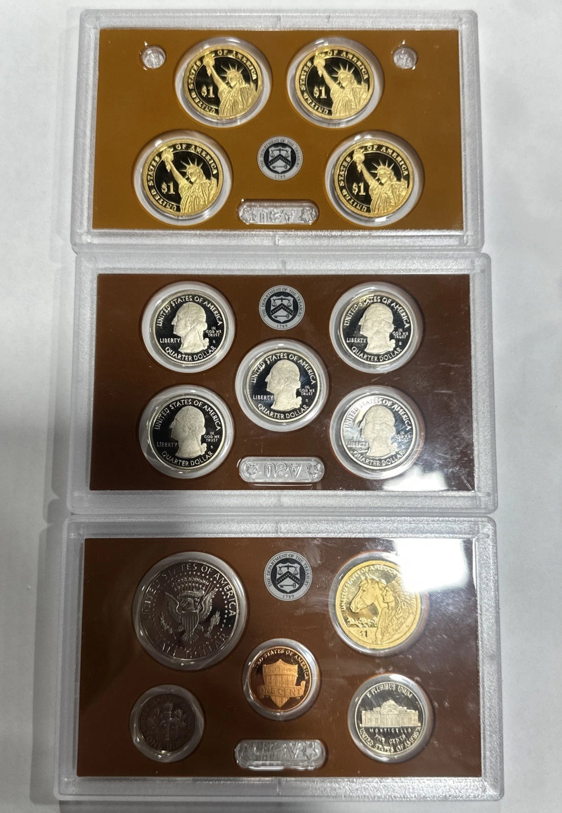 2012 US Mint Proof Set 14 Piece Clad Set w/ National Park Quarters, Presidents