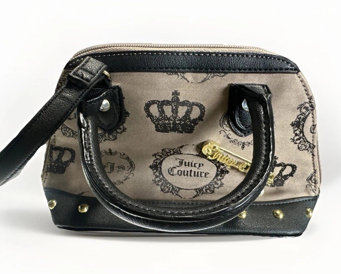 Juicy Couture Vintage Couture Bowler Bag In Beige Diamond New With NO Tag