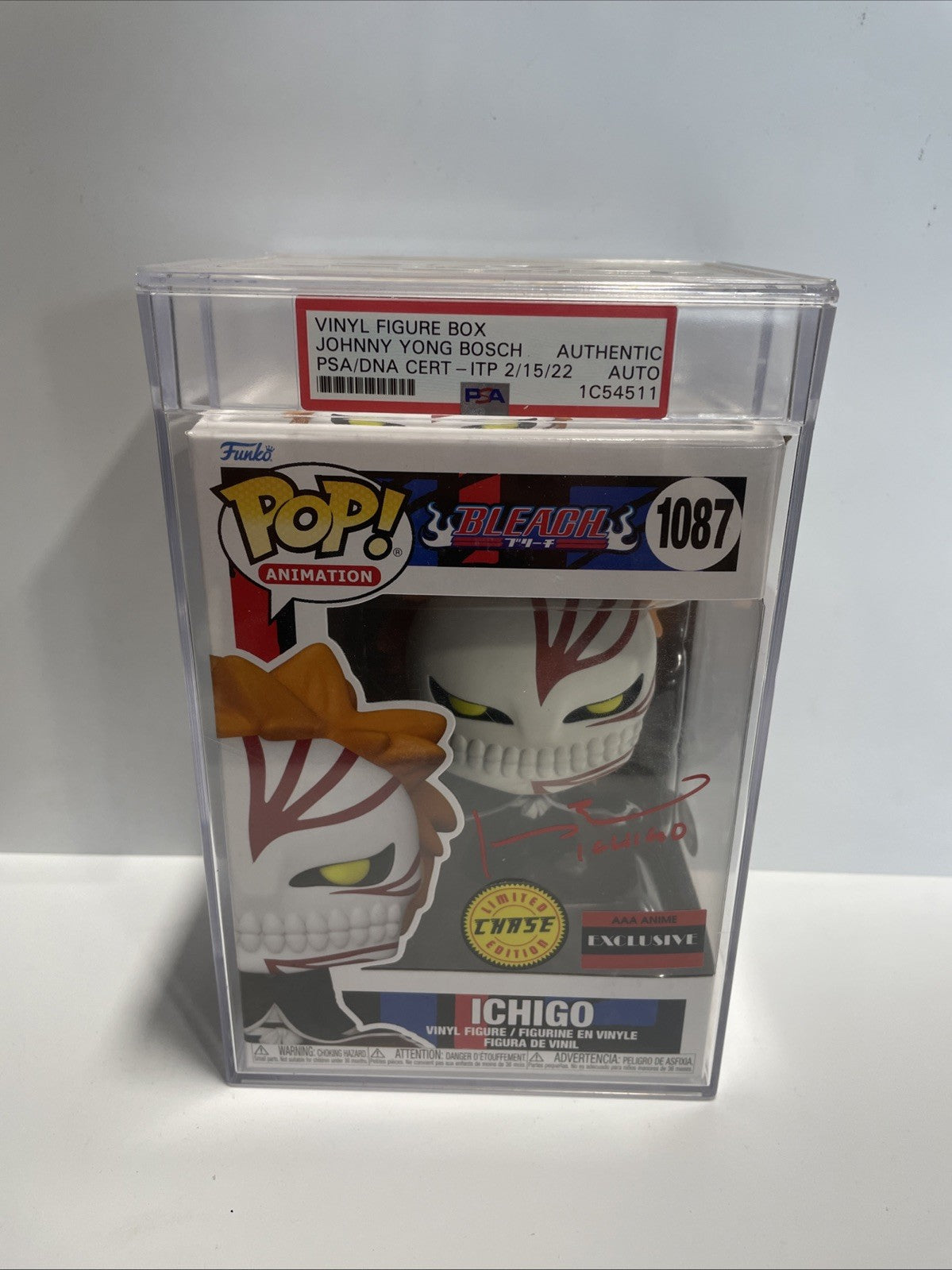 Ichigo 1087 Chase Funko Pop Signed By Johnny Yong Bosch w/ COA - PSA