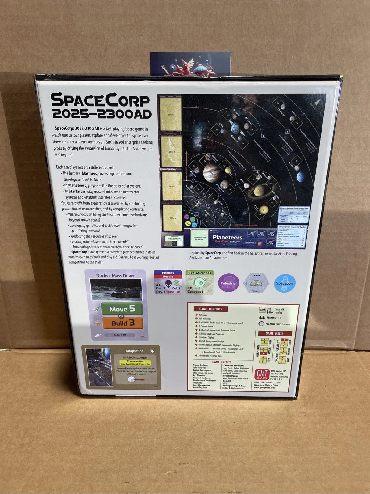 GMT Games SpaceCorp 2025-2300AD 2nd Printing + SpaceCorp Ventures Expansion