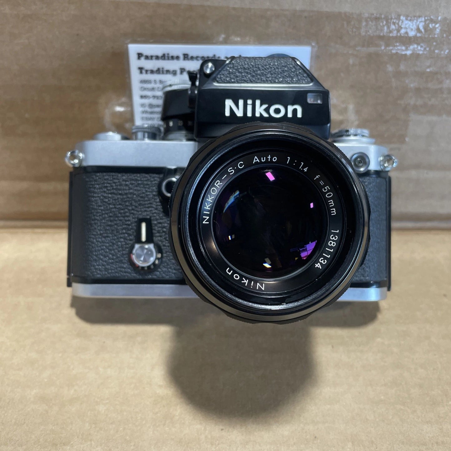 Nikon F2 Photomic Camera 7246838 W Nikon Nikkor - S C Auto 1:1.4 F =50mm 1381134