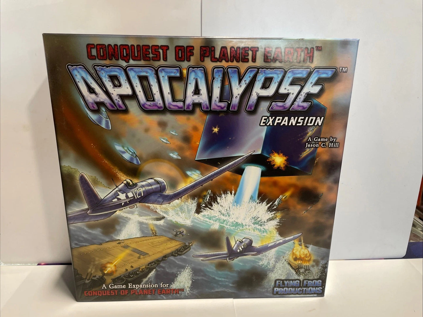 Conquest of Planet Earth Space Alien Game w/Expansion Apocalypse Flying Frog