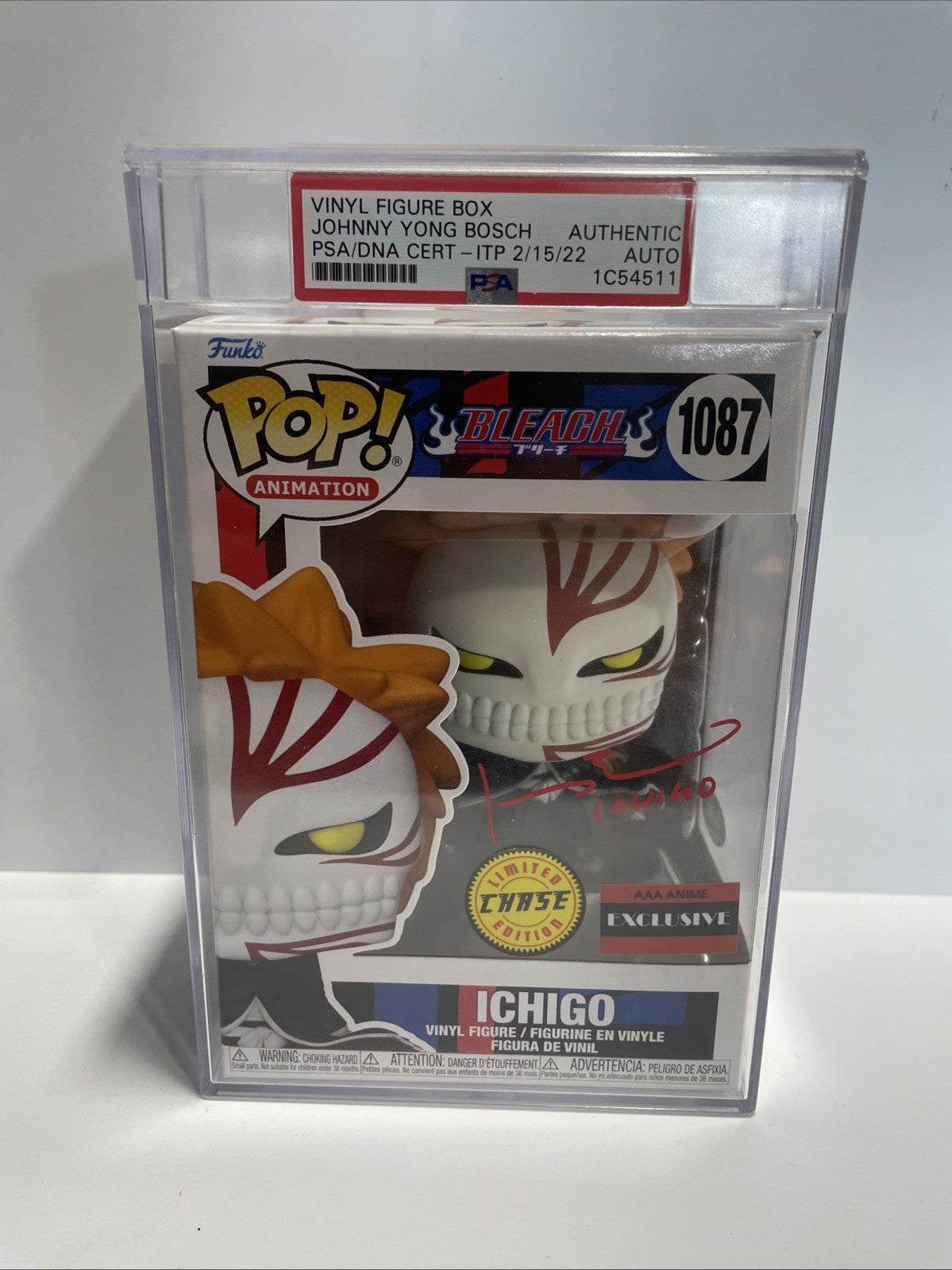Ichigo 1087 Chase Funko Pop Signed By Johnny Yong Bosch w/ COA - PSA