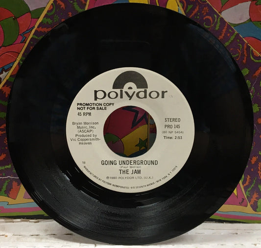 The Jam Going Underground Promo 7” Single PRO145