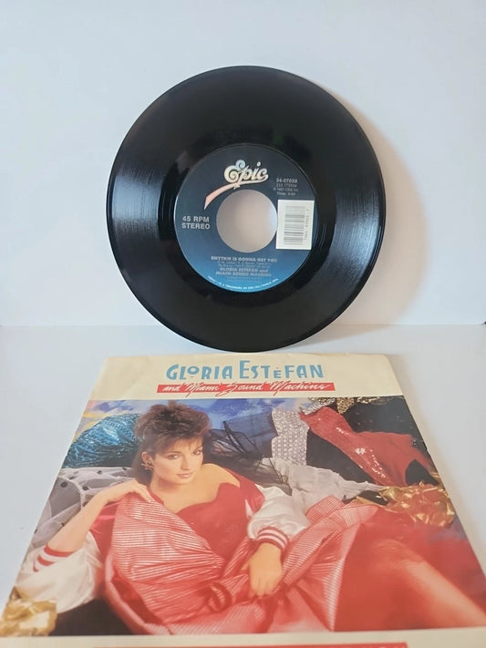 Gloria Estefan & Miami Sound Rhythm Is Gonna Get You/Give It Up 45 RPM 34-07059