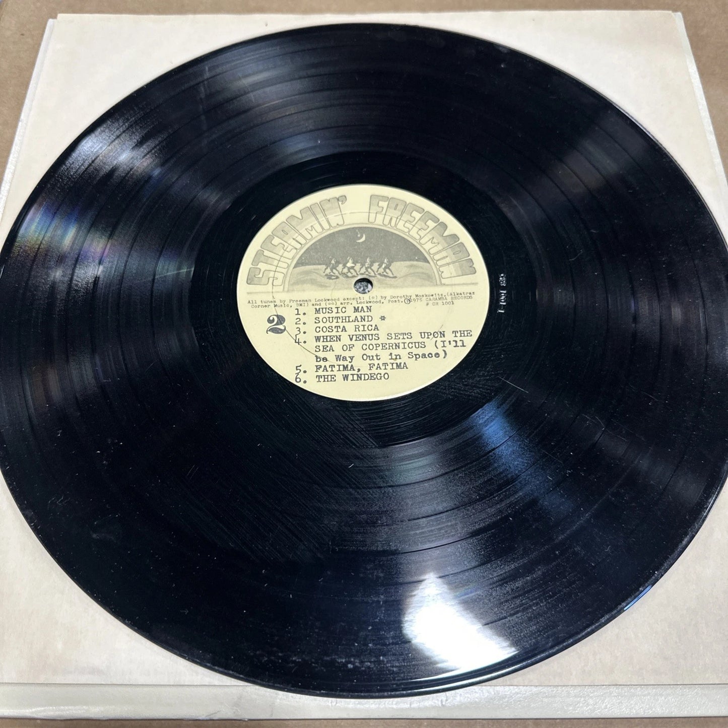 STEAMIN' FREEMAN: Greatest Hits SIGNED LP 33 RPM