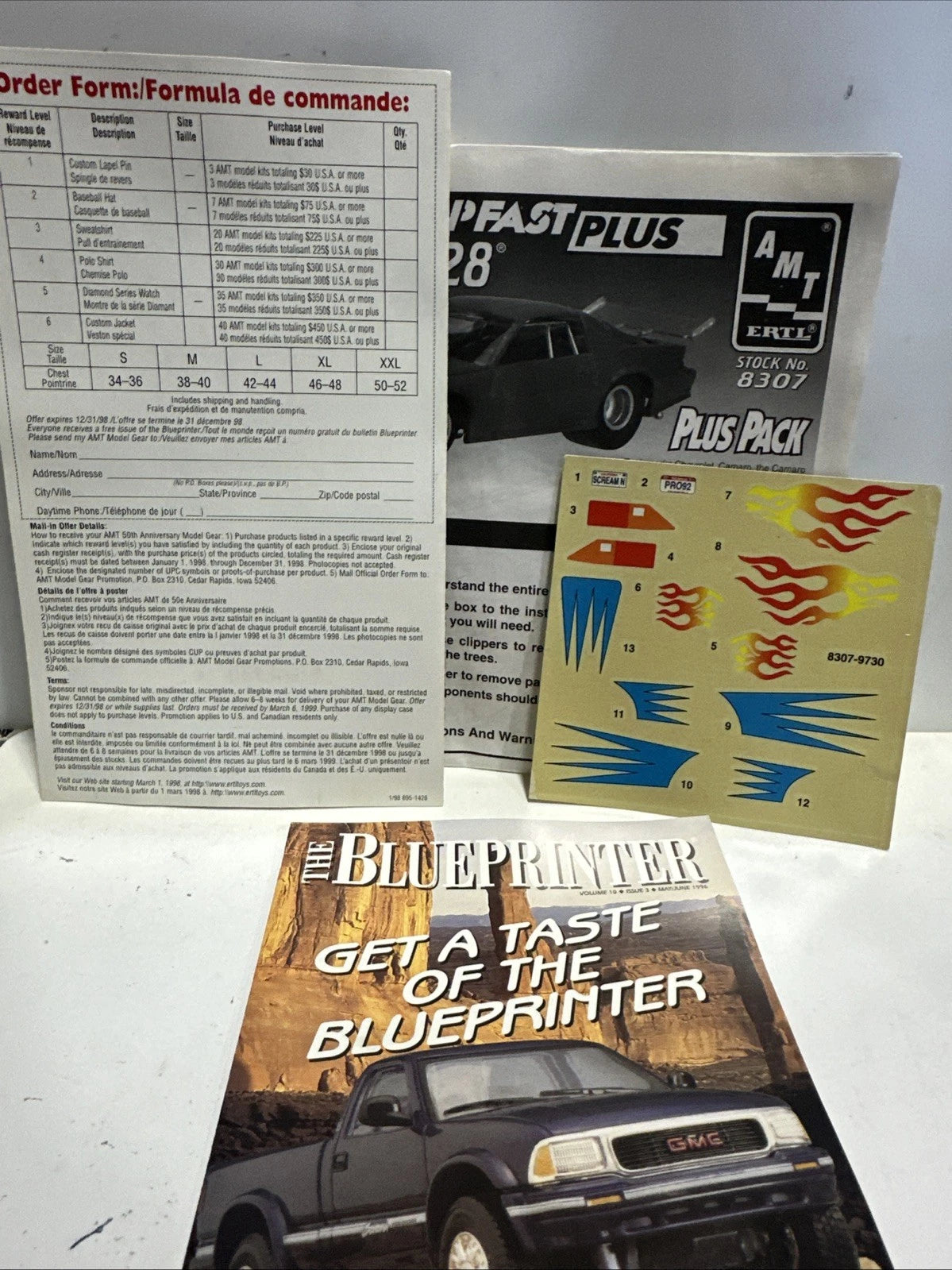AMT Snapfast Plus 1/25 Pro Street 1992 Chevrolet Camaro Z28 Open Box 1 Open Bag
