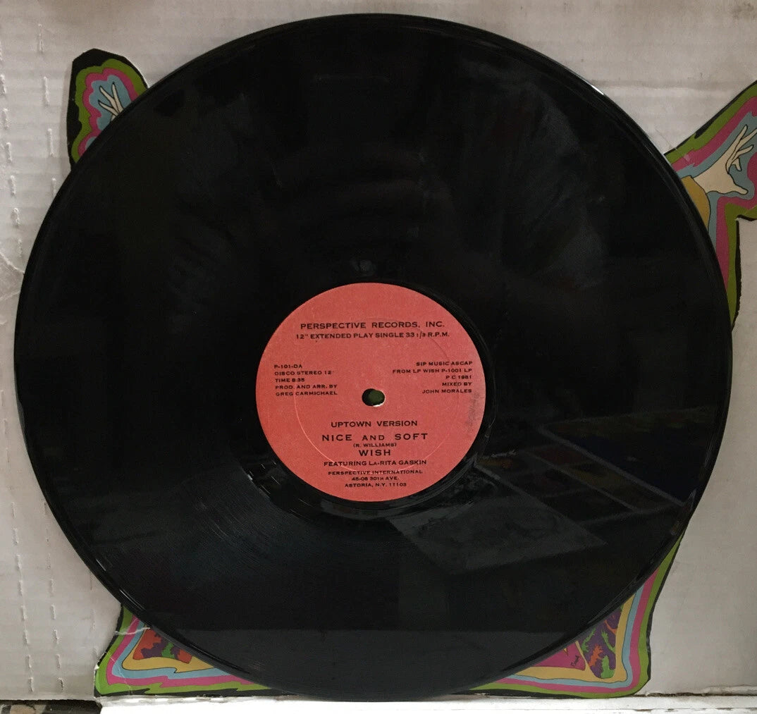 Wish Featuring La-Rita Gaskin Nice And Soft 12” Single P-101D