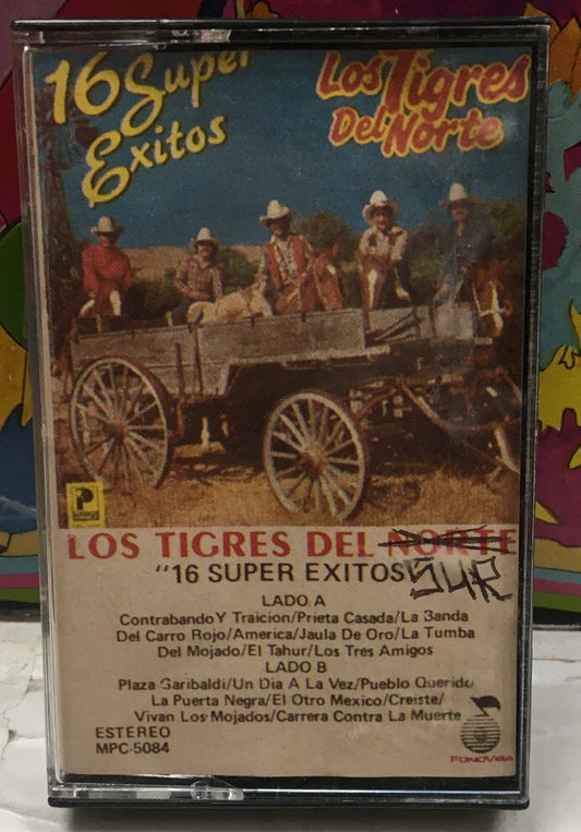 Los Tigres Del Norte 16 Super Exitos Mexico Import Cassette