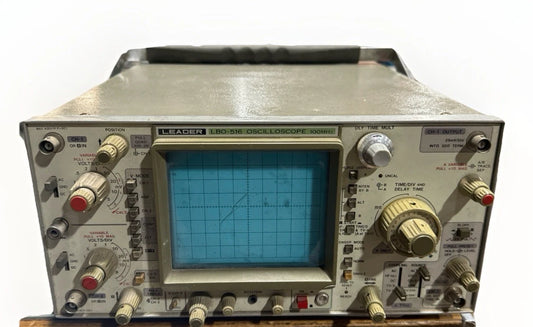 Leader Electronics LBO-516 100Mhz 3 Channel Analog Oscilloscope AS IS
