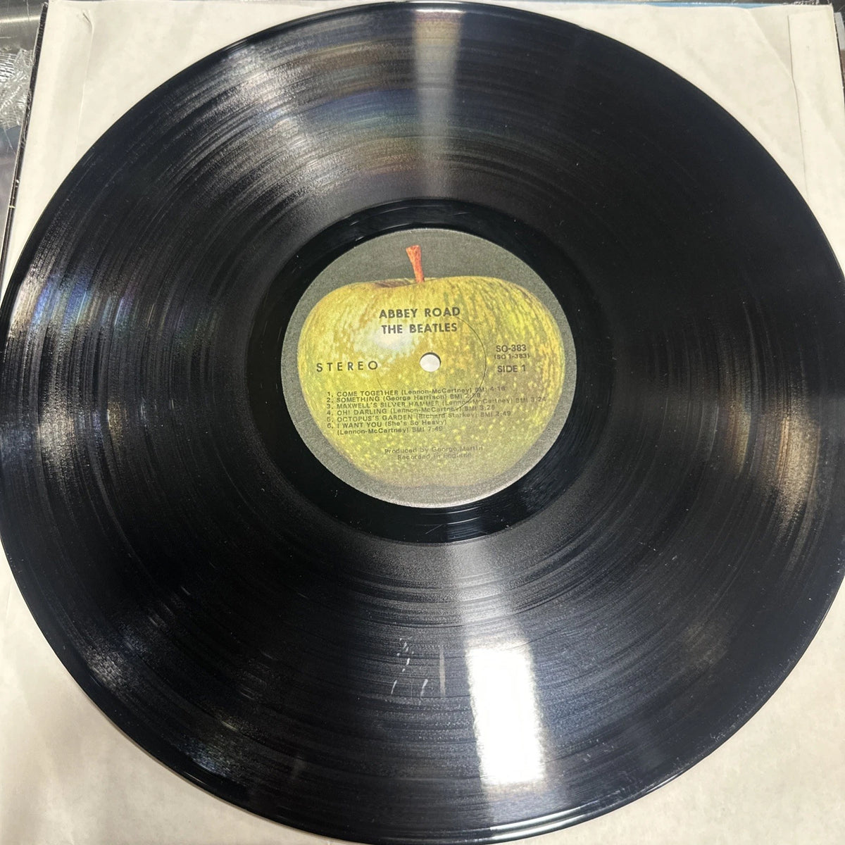 Beatles Abbey Road Original 1969 1st US Jacksonville Press Vinyl LP Apple Shrink