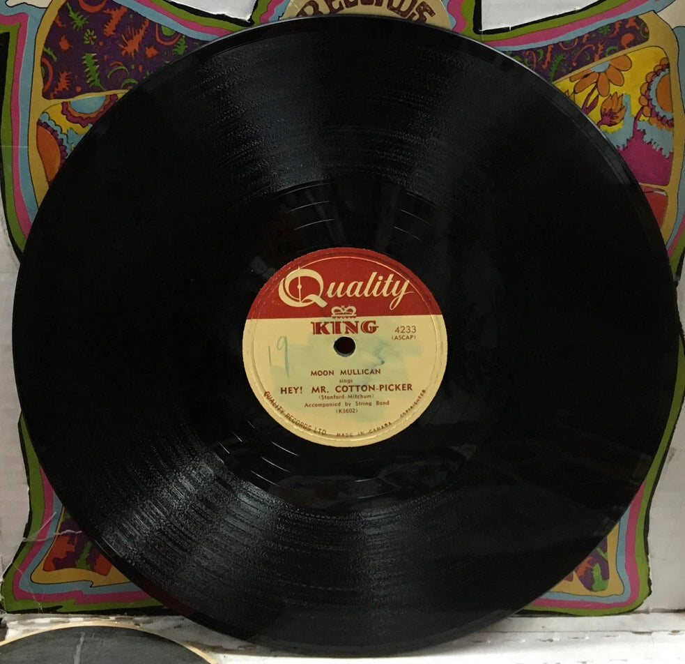 Moon Mullican Leaving You With A Worried Mind 10” Import Record 4233