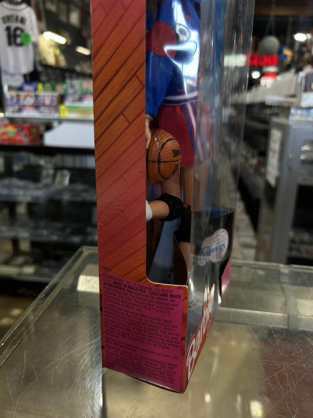 Unopened Mattel 1998 LA Clippers Barbie Authentic NBA Team Uniform Licensed