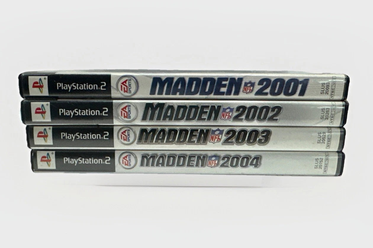 Madden NFL 2001-2004 PlayStation 2 PS2 Football Video Game Lot
