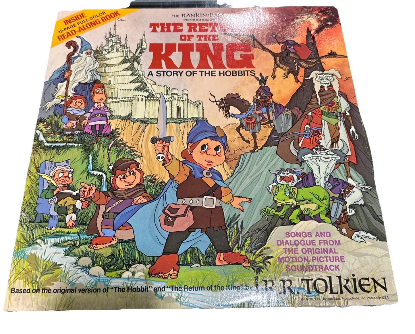 1980 Rankin/Bass The Return of the King (Hobbits) Vinyl LP Record 3822 vg+