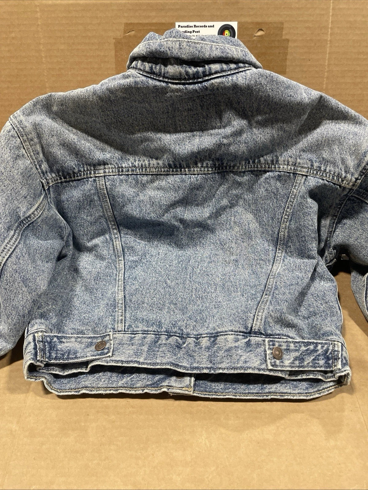 Levi’s Trucker Denim Jacket Lined Pink Interior Women’s Casual Size XS