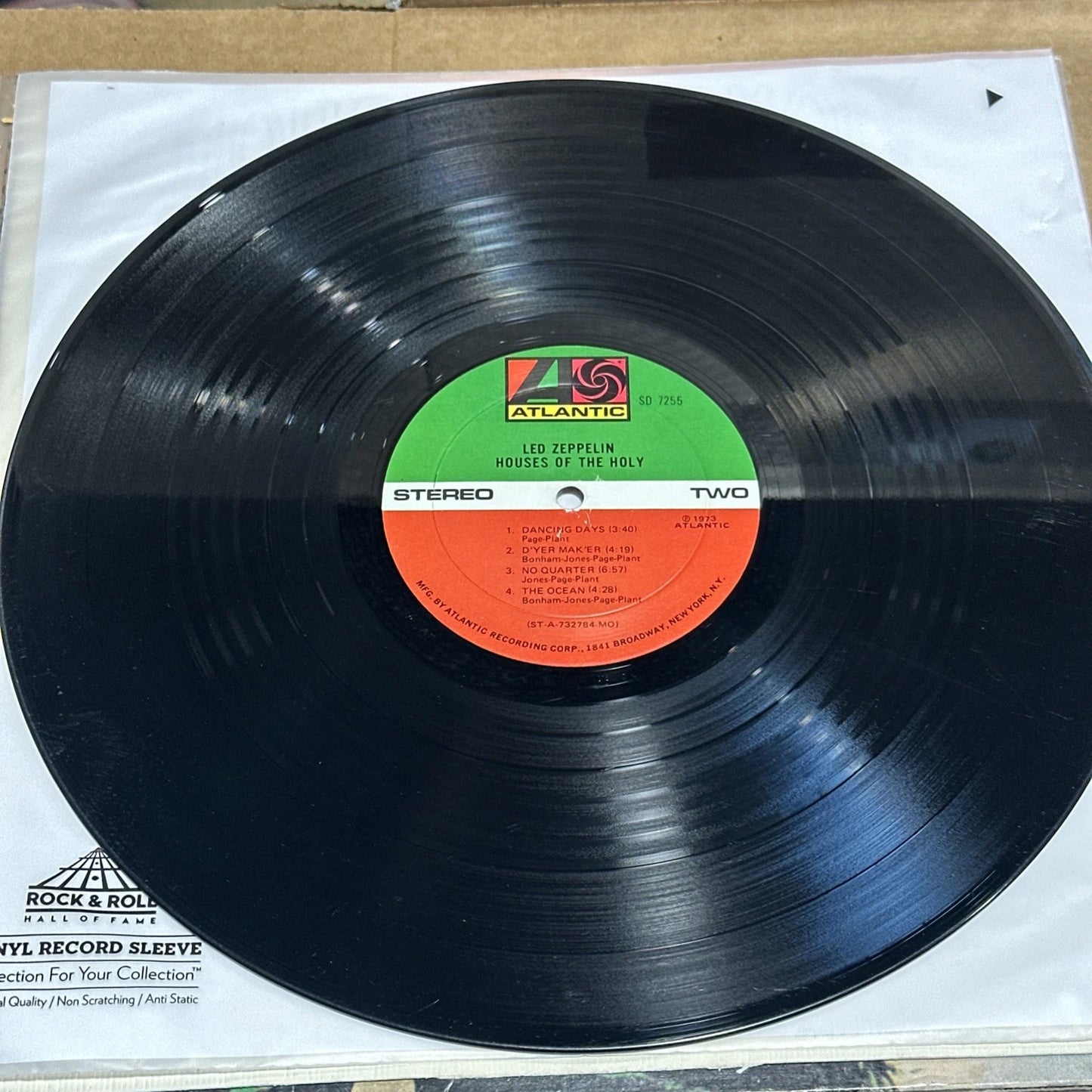 Led Zeppelin: Houses of The Holy (VG 1973 Atlantic US, RL Monarch STERLING LP)