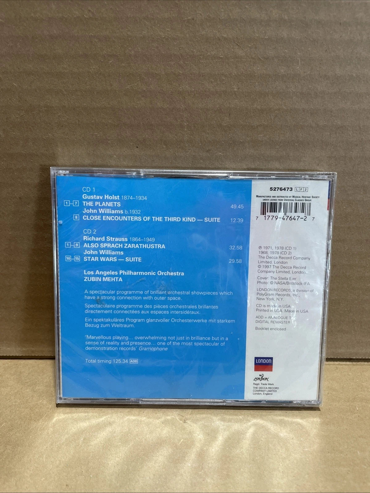 The Planets, Star Wars, Also Sprach Zarathustra Brand New