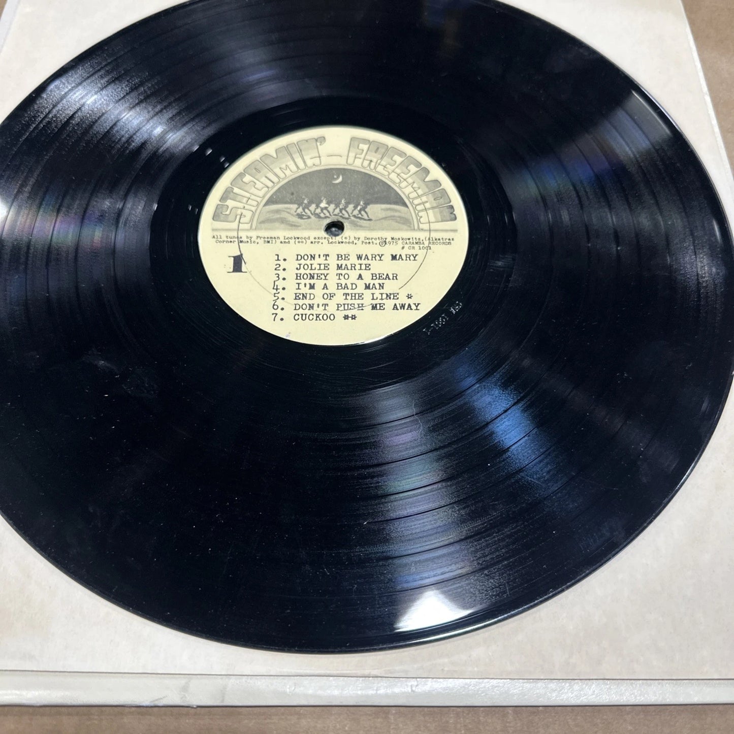 STEAMIN' FREEMAN: Greatest Hits SIGNED LP 33 RPM