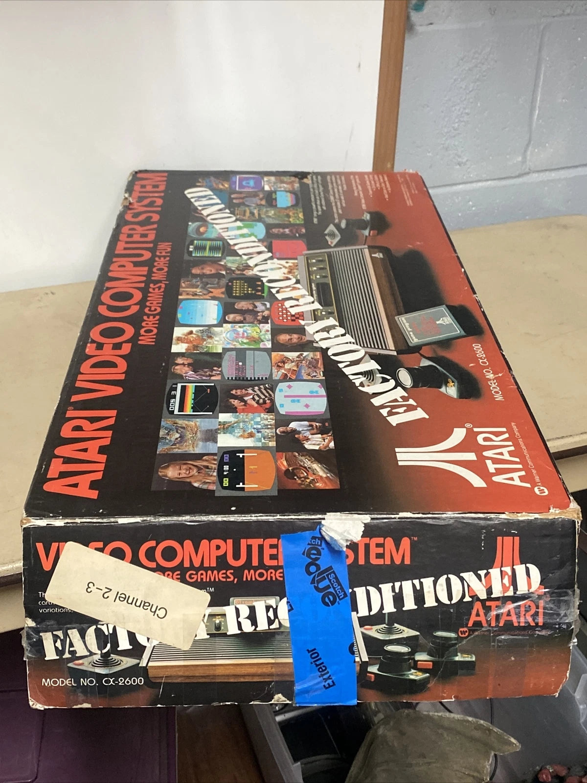Atari Video Computer System CX-2600 Factory Reconditioned Complete NEAR MINT