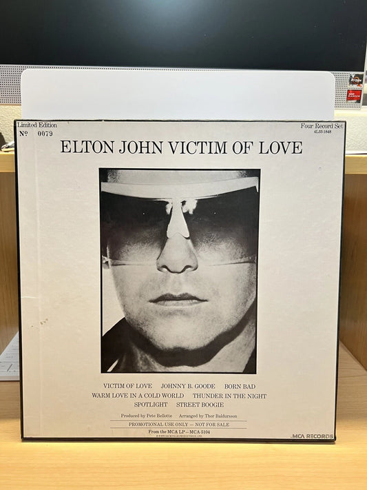ELTON JOHN VICTIM OF LOVE Promotional Only Box Set Limited Edition EP WLP RARE