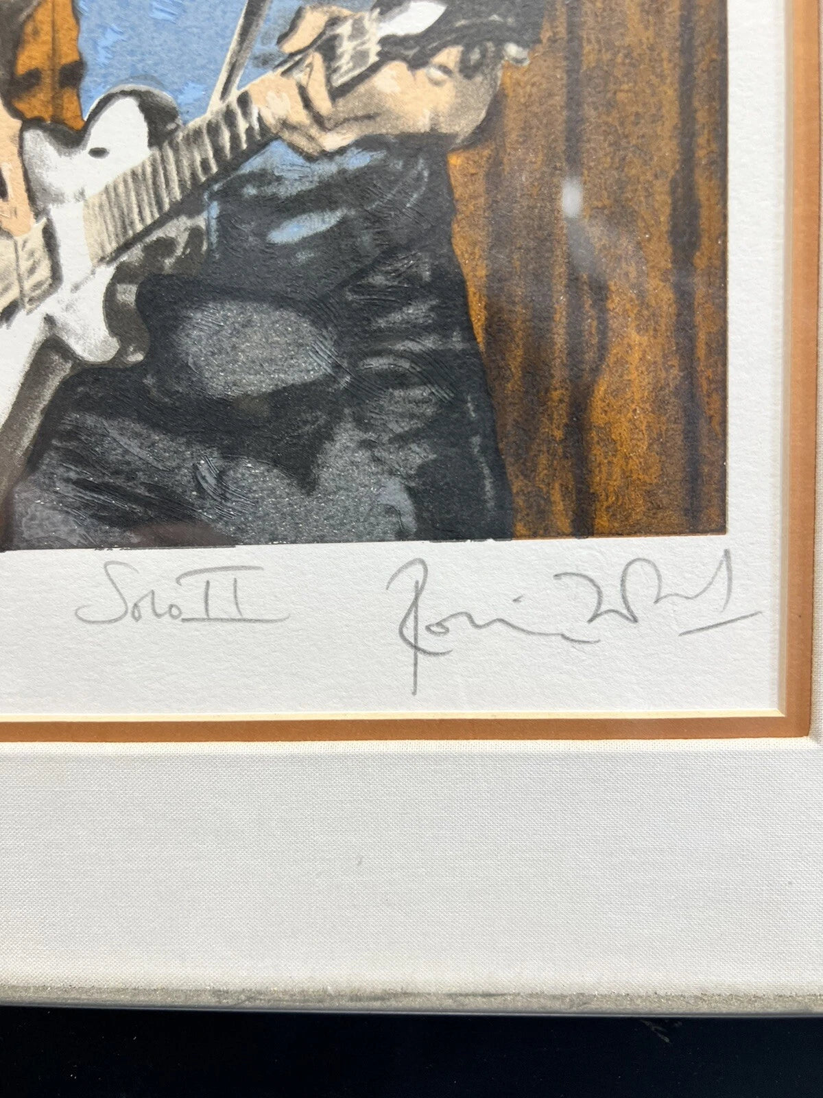 Ronnie Wood Rolling Stones Autographed Rare Solo II Screenprint #333/600 COA