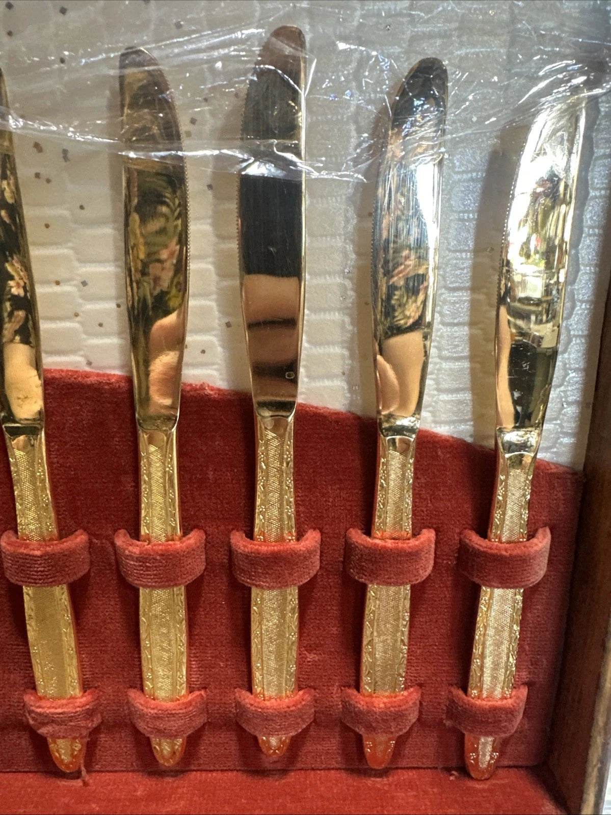 Royaltin Silverware Flatware Set 24k Gold Electroplated MCM