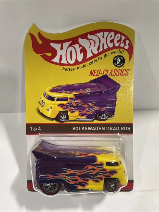 Hot Wheels Volkswagen Drag Bus VW RLC/HWC Neo-Classics Purple 05390/07500