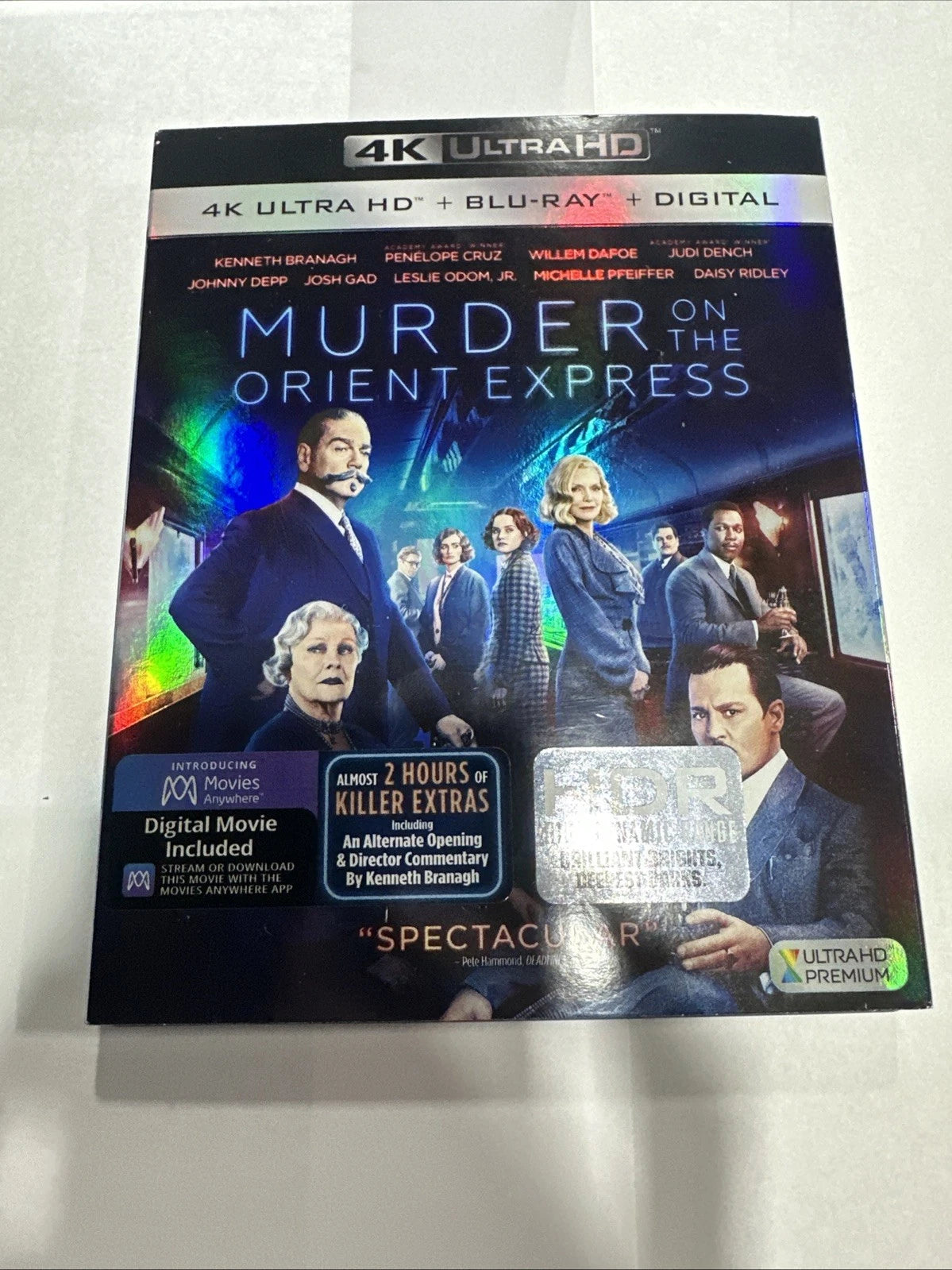 Murder on the Orient Express (Ultra HD 4K/Blu-ray, 2017) W/ Slipcover
