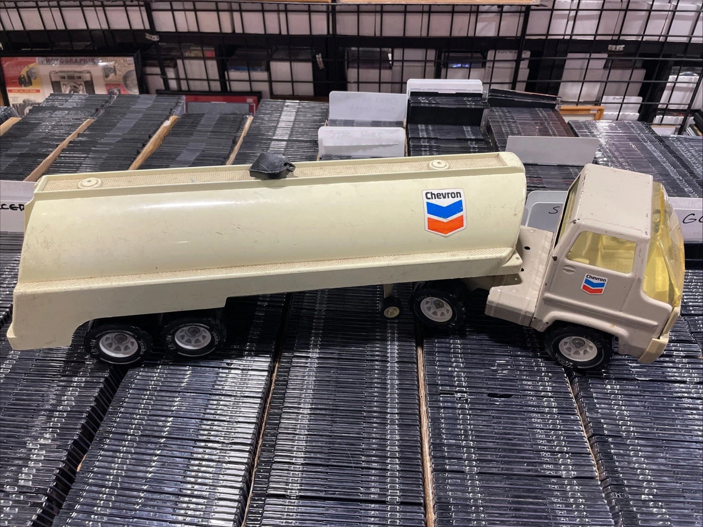 1970s Tonka Chevron Tanker Truck - Large, in Great Shape, & RARE Holds Water
