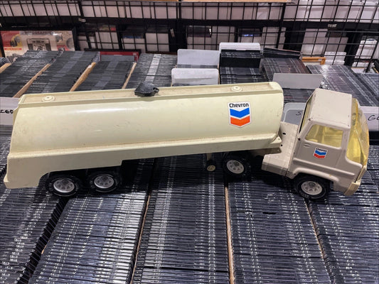 1970s Tonka Chevron Tanker Truck - Large, in Great Shape, & RARE Holds Water