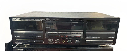 Kenwood Dual Cassette Deck Tape Recorder KX-W8030 tested/works