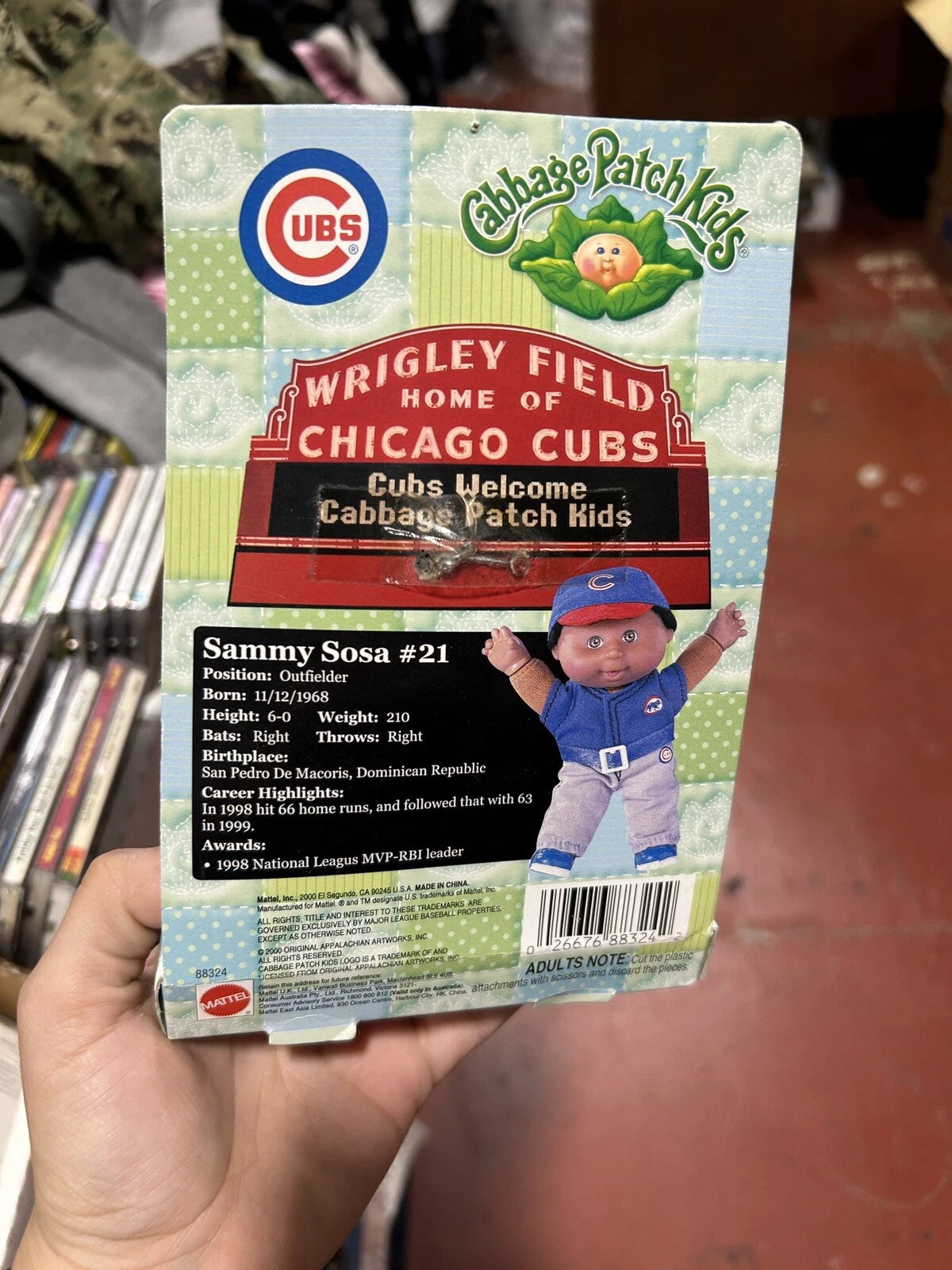 CHICAGO CUBS - Cabbage Patch Kids Doll - Jonathon Bradley 1999