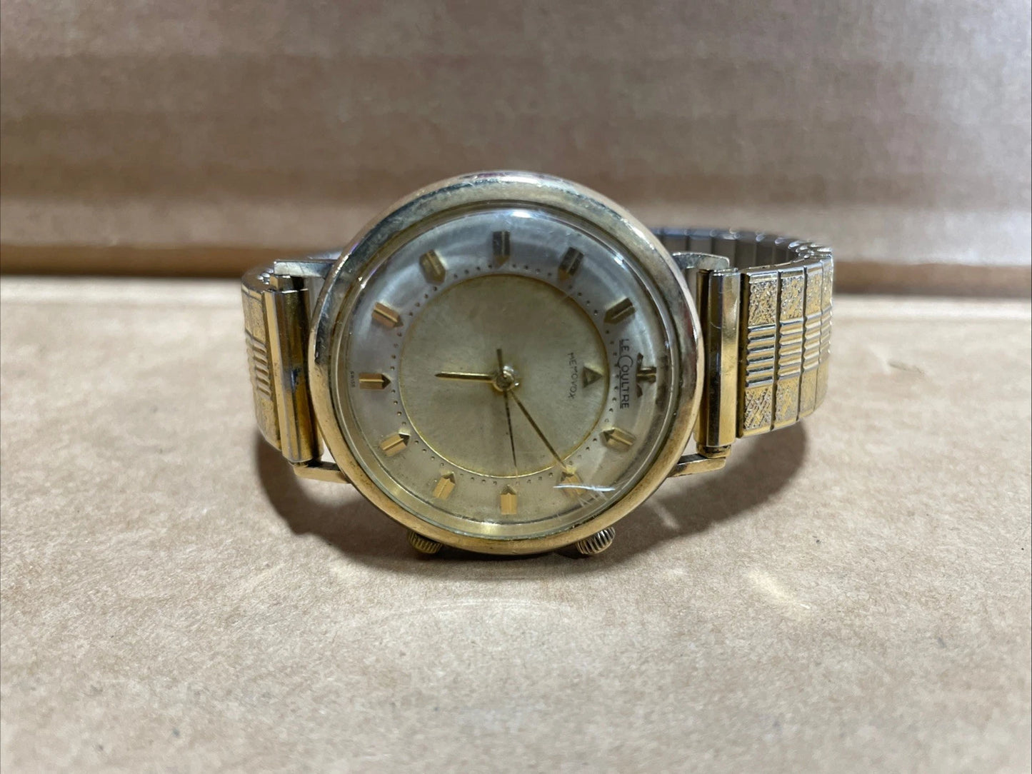 Vintage Collectible LeCoultre Memovox Alarm 10K Gold Filled Watch