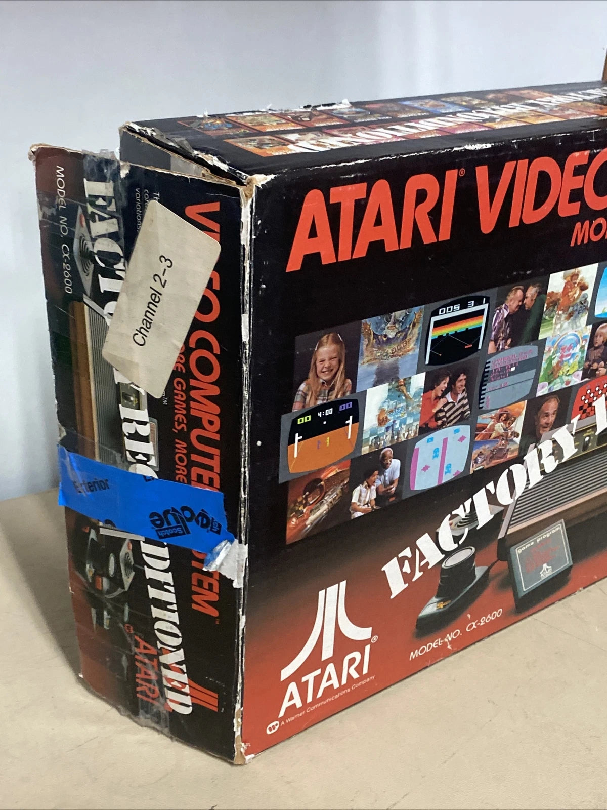 Atari Video Computer System CX-2600 Factory Reconditioned Complete NEAR MINT
