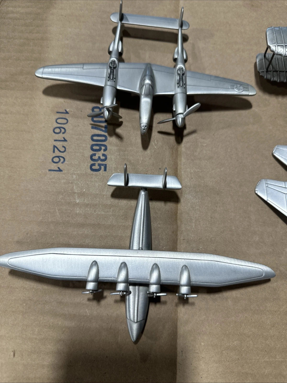 Danbury Mint Diecast Pewter Plane Airplane Lot 1:157 Scale Rare Vintage READ