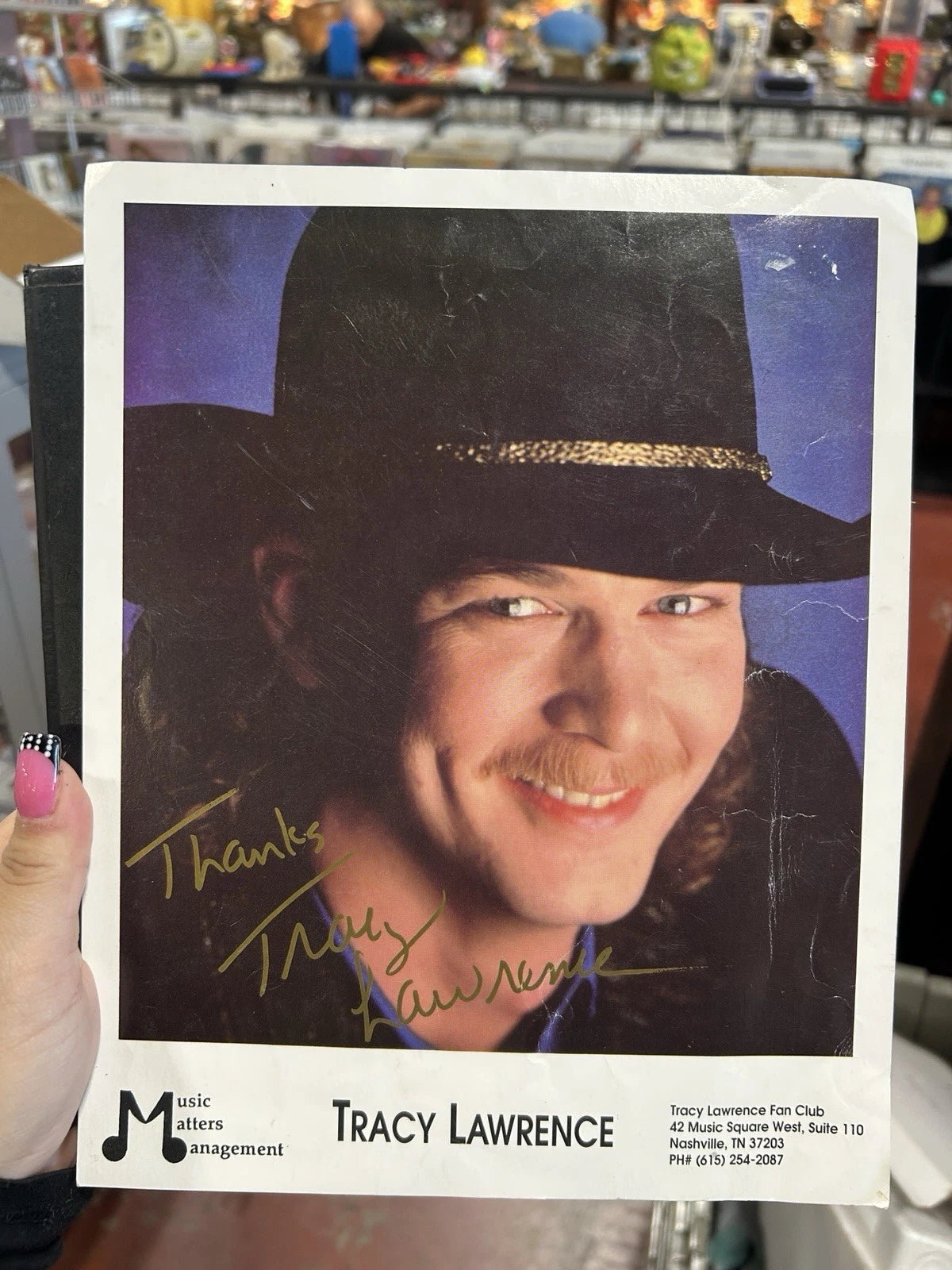 Tracy Lawrence Autographed Picture