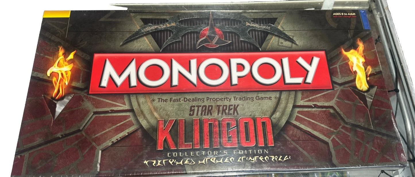 Monopoly Star Trek Klingon Collector’s Edition Board Game - New Sealed