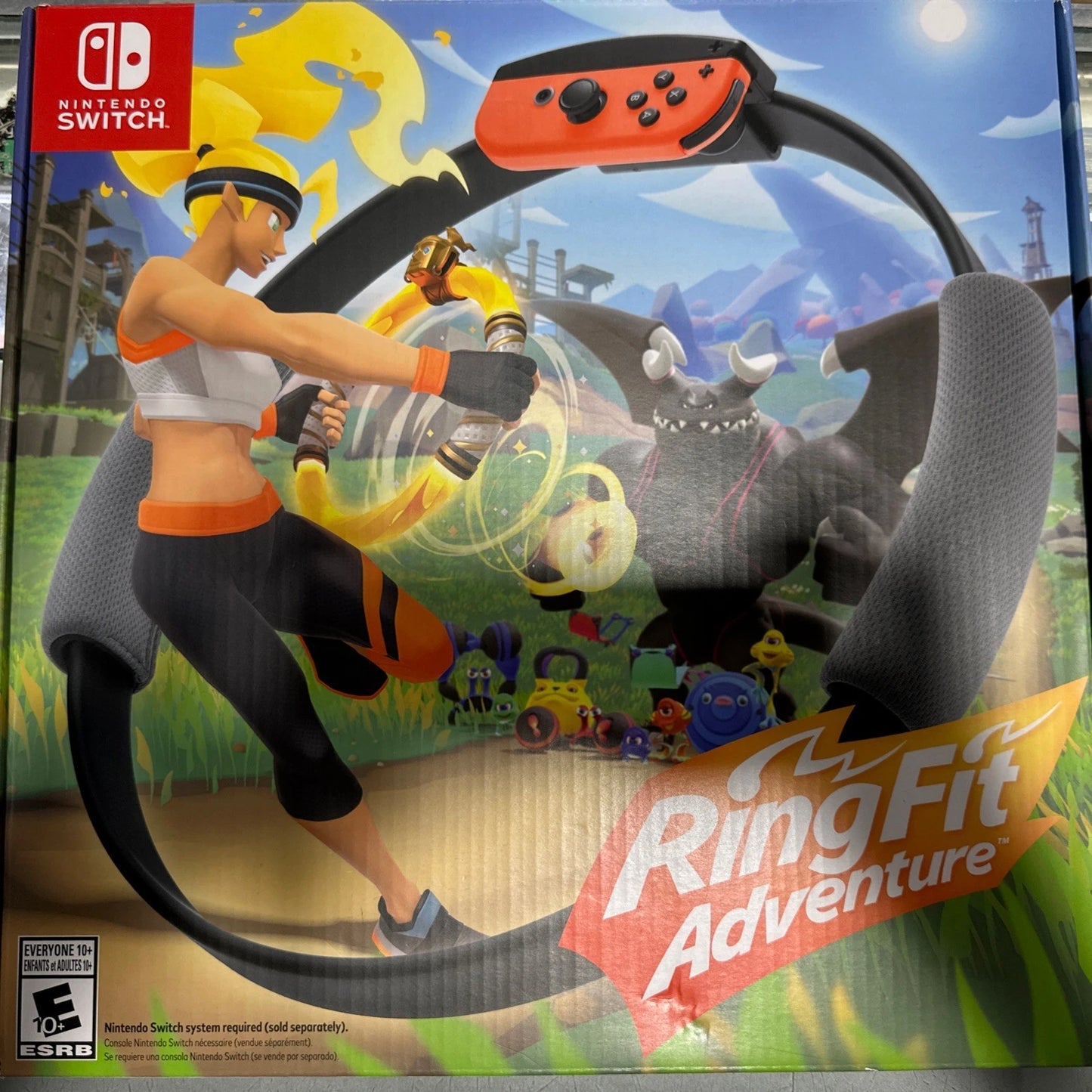 Ring Fit Adventure Nintendo Switch Game Ring Leg strap OPEN BOX