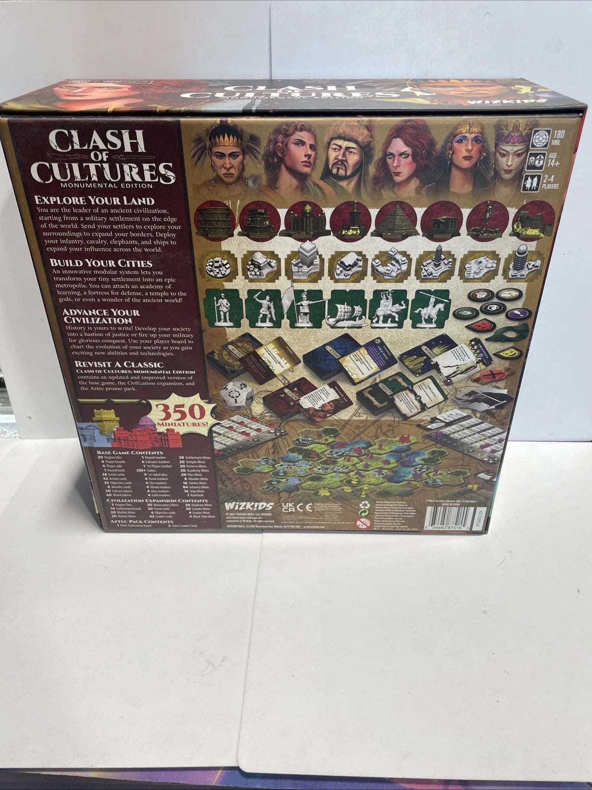 Clash of Culture Monumental Edition Wizkids Board Game Christian Marcussen