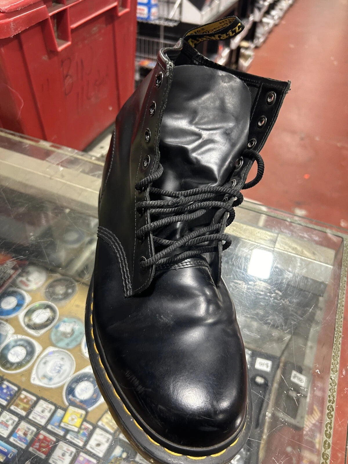 Dr. Martens AirWair Boots with Bouncing Soles-Black Size 11