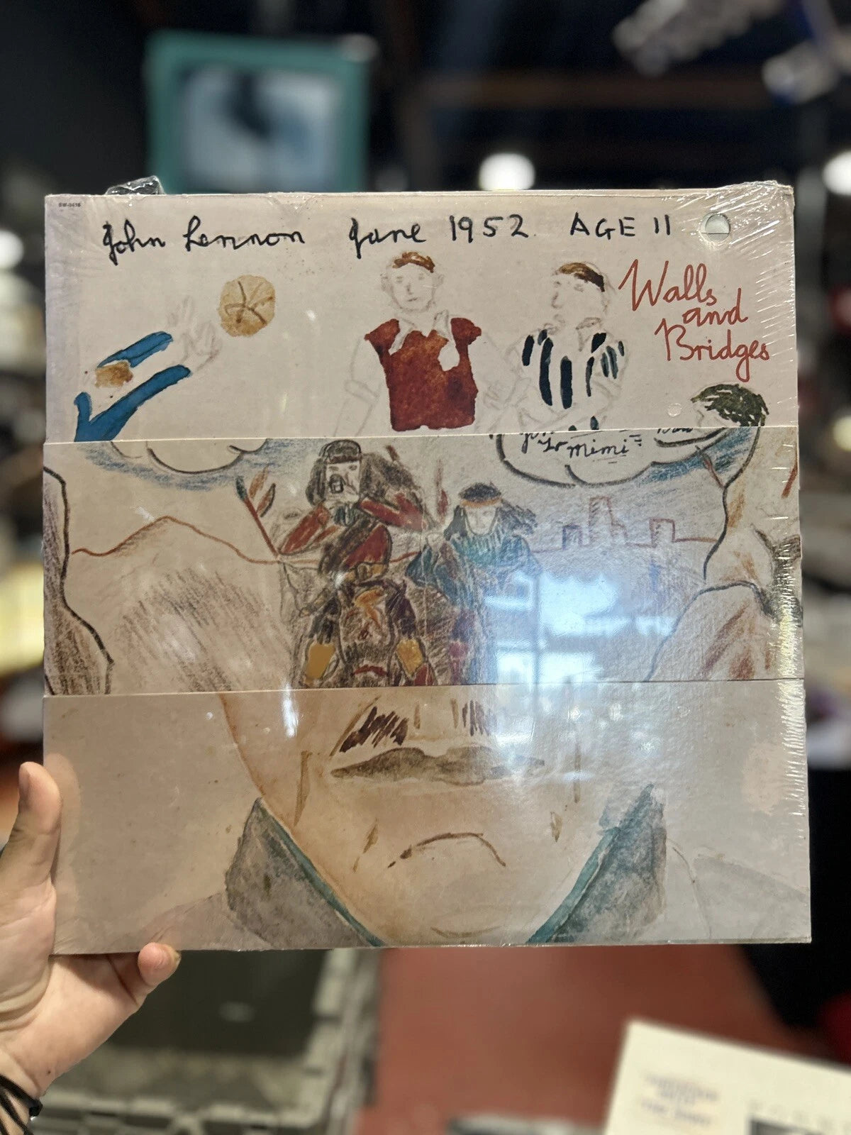 lp-JOHN LENNON-JUNE 1952 AGE 11-WALLS AND BRIDGES-APPLE sw-3416 new sealed