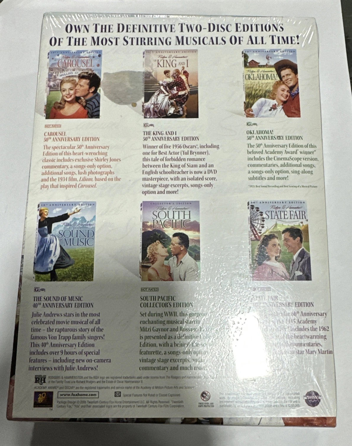 The Rodgers & Hammerstein 12 DVD Disc Set Collection 6 Films BRAND NEW SEALED