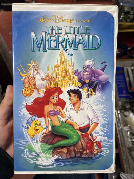 “RARE” Disney's The Little Mermaid Black Diamond VHS - Banned Cover