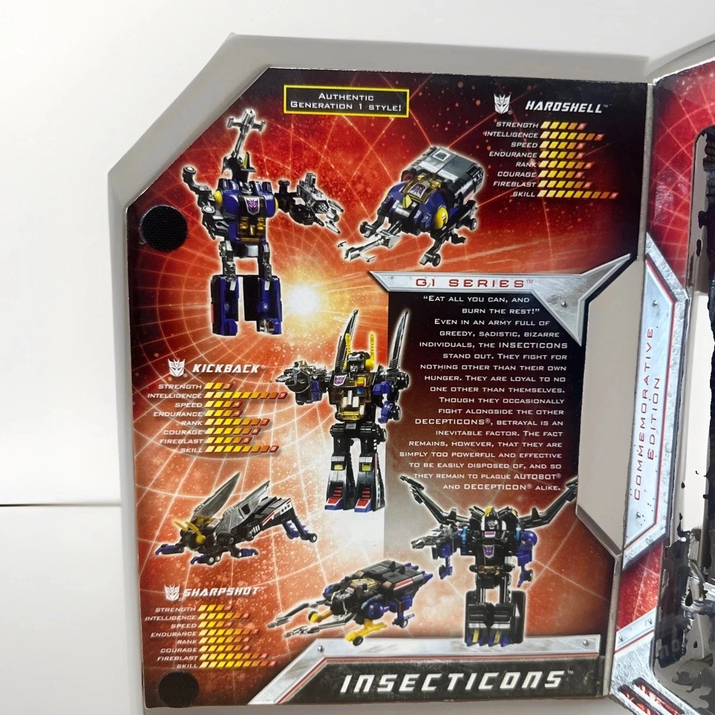 Transformers G1 Universe Commemorative Insecticons 3-Pack Reissue MIB Complete