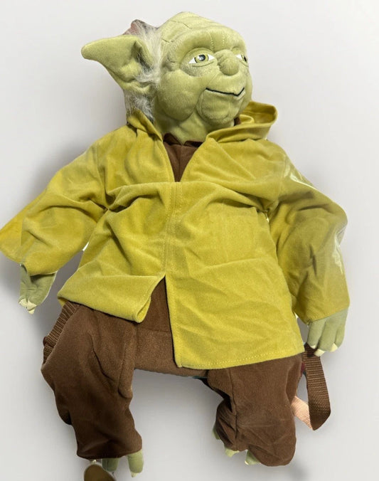 RARE Disney Parks Star Wars Yoda Backpack Buddies Plush 24”